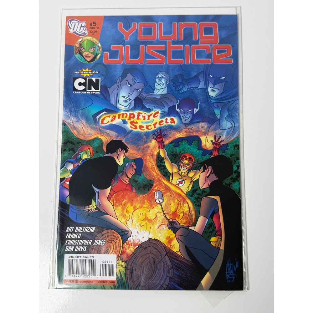 Young Justice 5 DC Comics 2011 Campfire Secrets Cartoon Network Art Baltazar